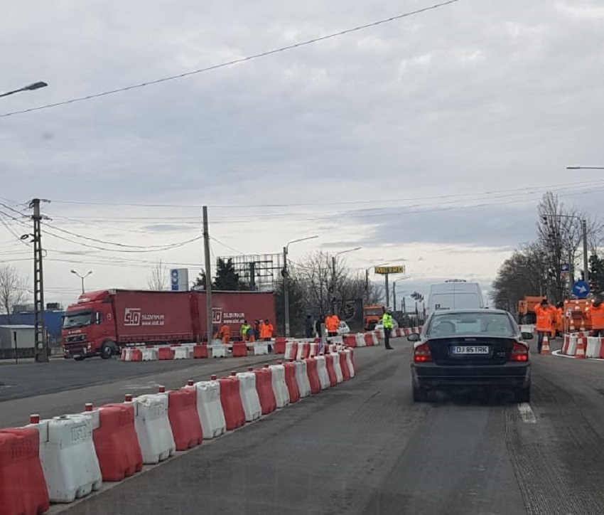 Sens giratoriu provizoriu la Aeroportul din Craiova