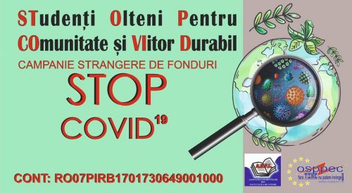 Campania „STOP COVID – Studenți Olteni pentru Comunitate și Viitor Durabil”