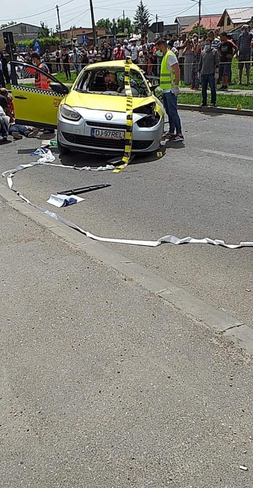 Accident ruier grav pe strada Râului, din Craiova