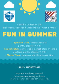 „Fun in Summer” la Biblioteca Județeană Aman