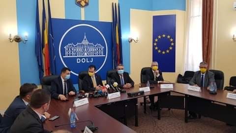 Ludovic Orban – conferință de presă, la Prefectura Dolj