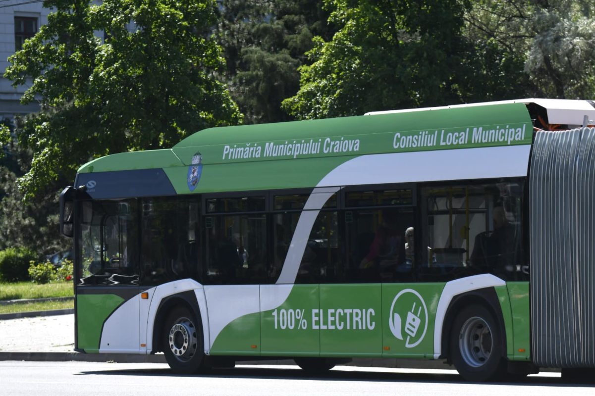 Craiova: Autobuze electrice, în circulație, de zilele orașului