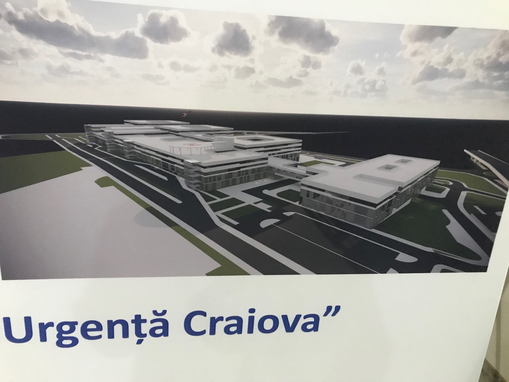 Ieri a avut loc la Craiova prezentarea proiectului noului Spital județean care urmează să fie construit