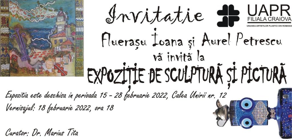 În Craiova, la galeria Arta, va avea loc mâine, 18 februarie, la ora 18, vernisajul expoziției intitulată DOI