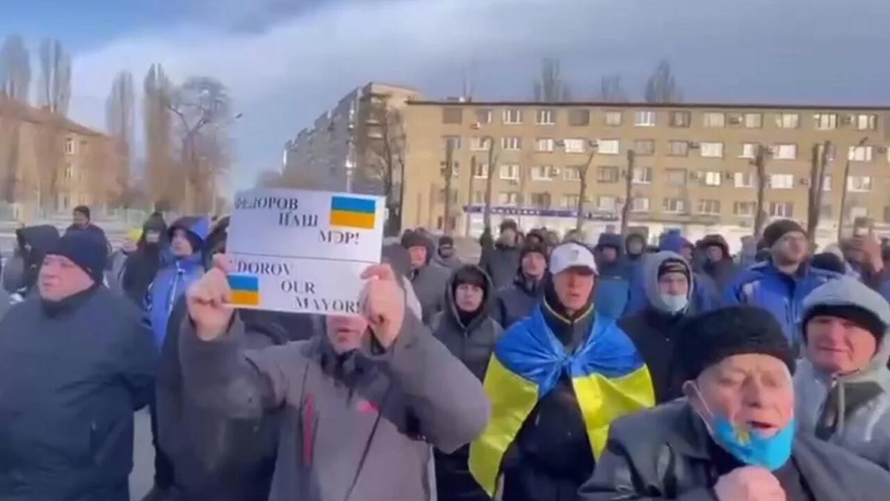 Ucraina: Proteste, în Melitopol, pentru eliberarea primarului orașului