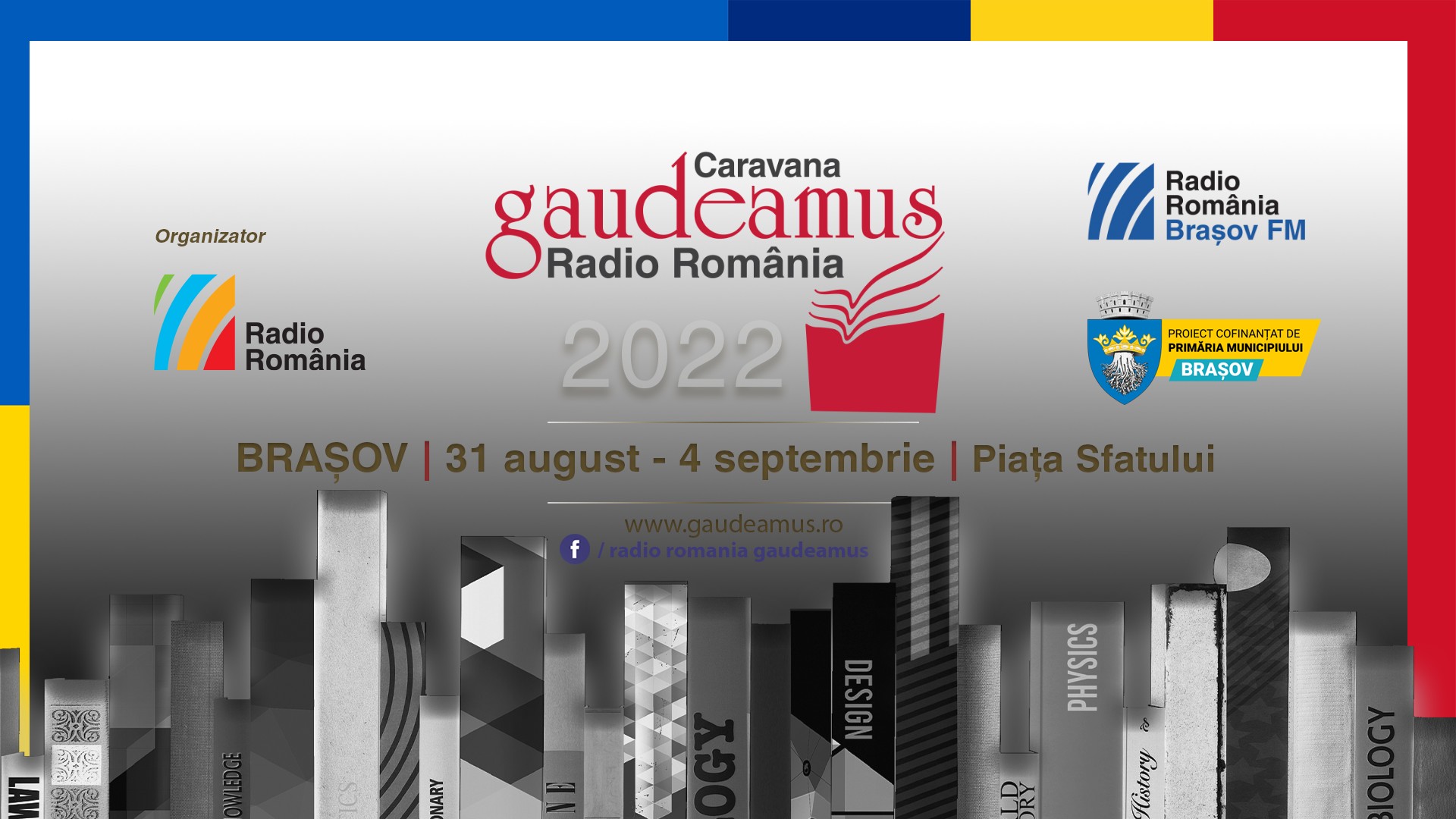 Ultima ediție de vacanță a Târgului de Carte Gaudeamus Radio România debutează în Piața Sfatului din Brașov miercuri, 31 august