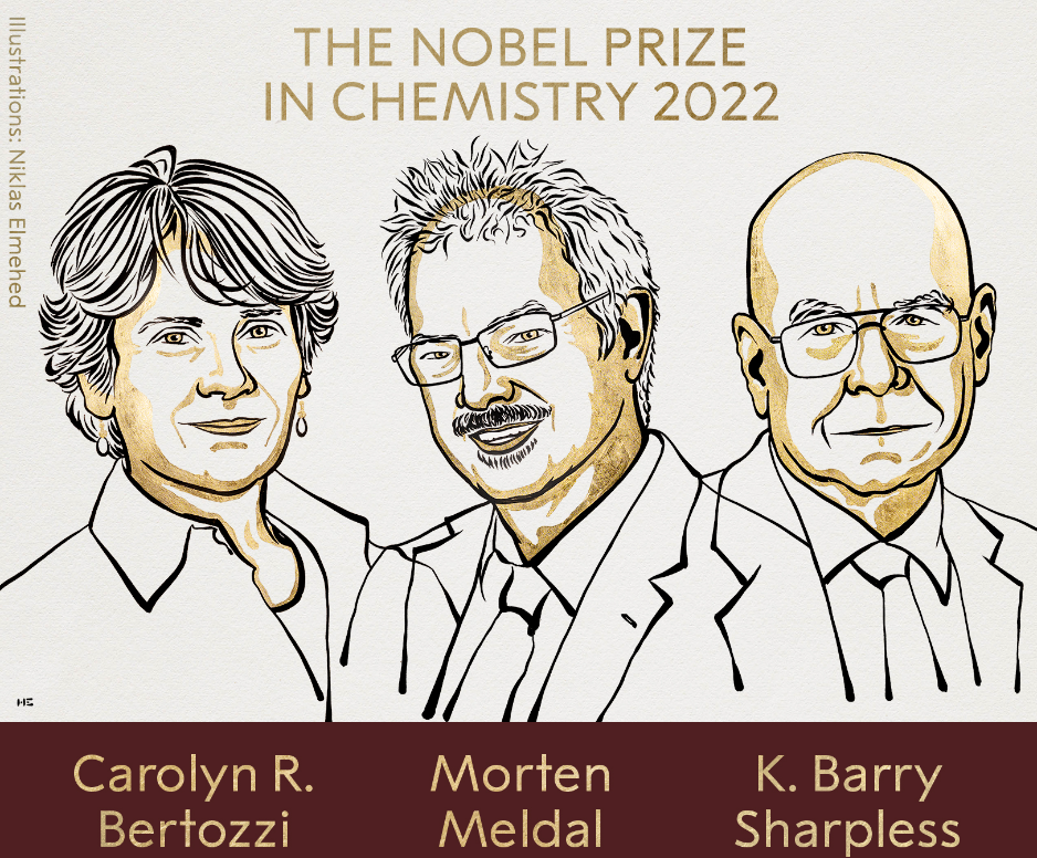 Carolyn R. Bertozzi, Morten Meldal și K. Barry Sharpless sunt câștigătorii premiului Nobel pentru Chimie 2022