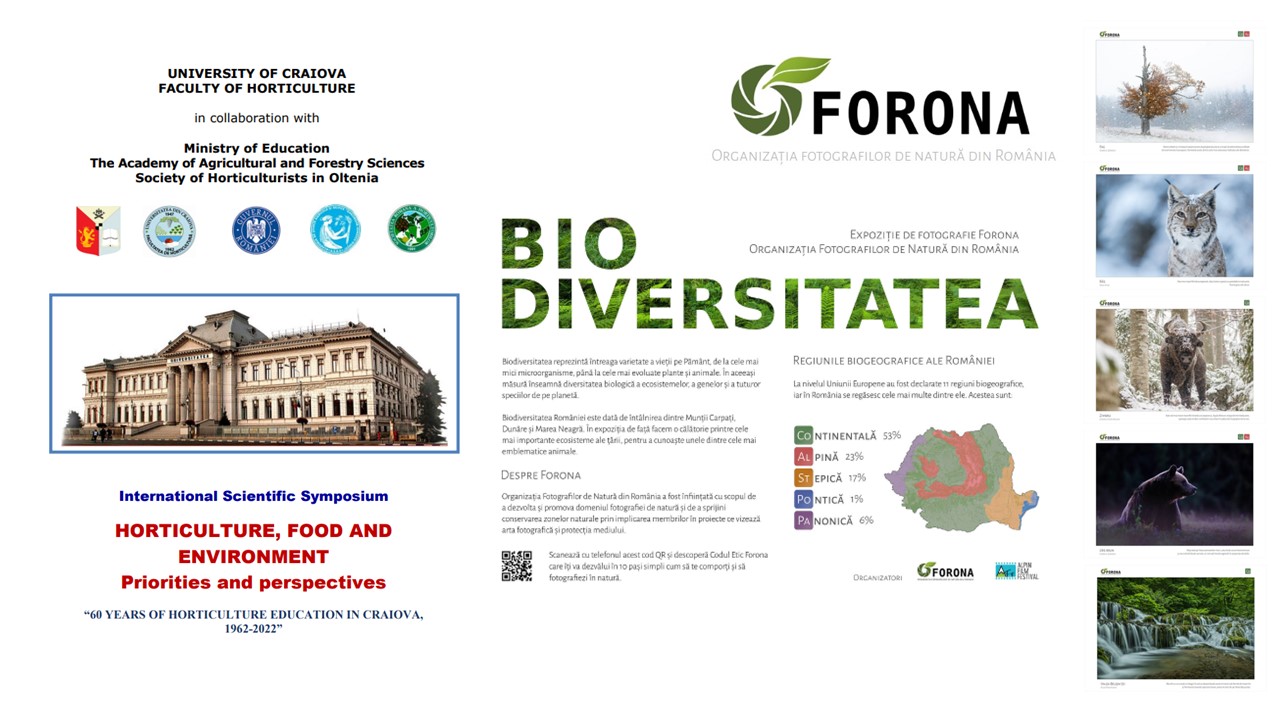 În perioada 13-14 octombrie, la Facultatea de Horticultură din Craiova, va avea loc un simpozion aniversar