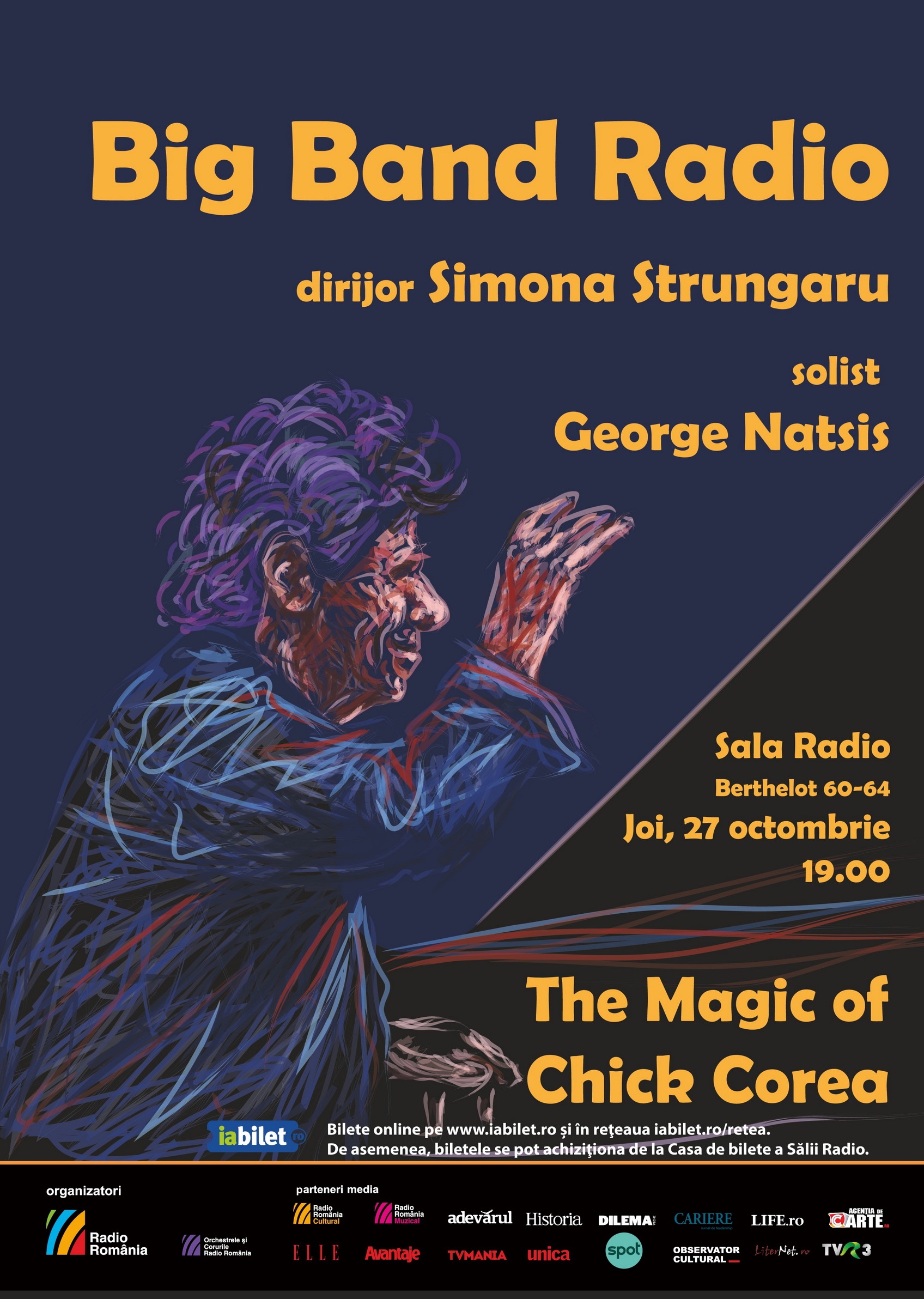 The Magic of Chick Corea, concert – omagiu la Sala Radio