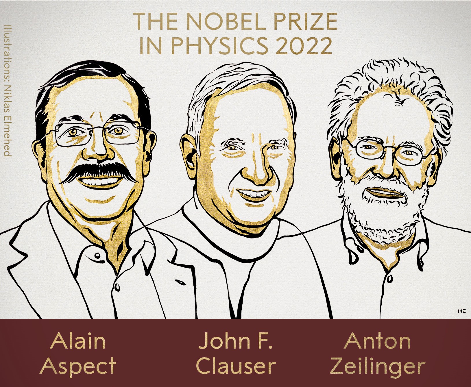 Alain Aspect, John F. Clauser și Anton Zeilinger au primit premiul Nobel pentru Fizică din 2022