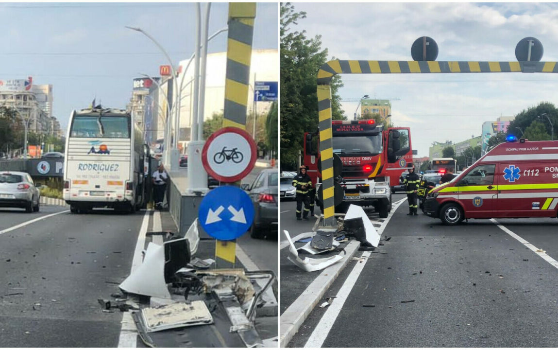 București: Accident deosebit de grav, în această după-amiază, la intrarea în Pasajul Unirii