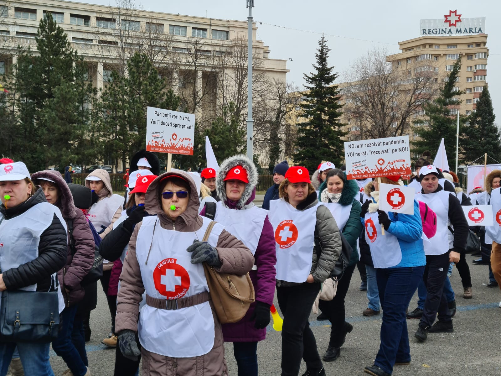 Protest în Bucureşti (audio)