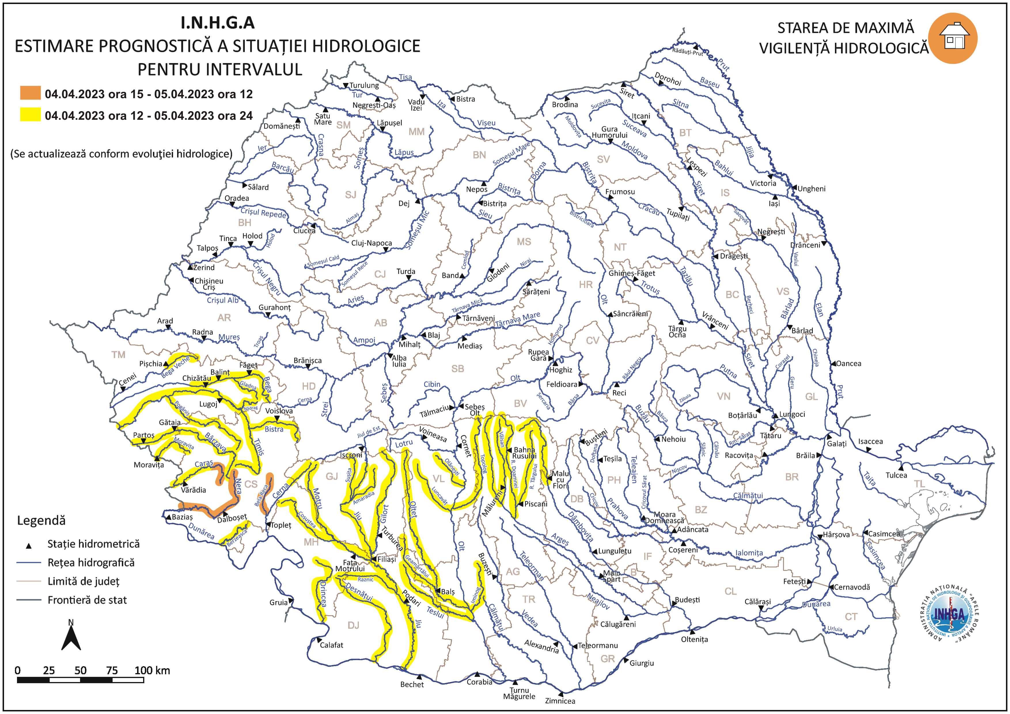 Avertizări hidrologice