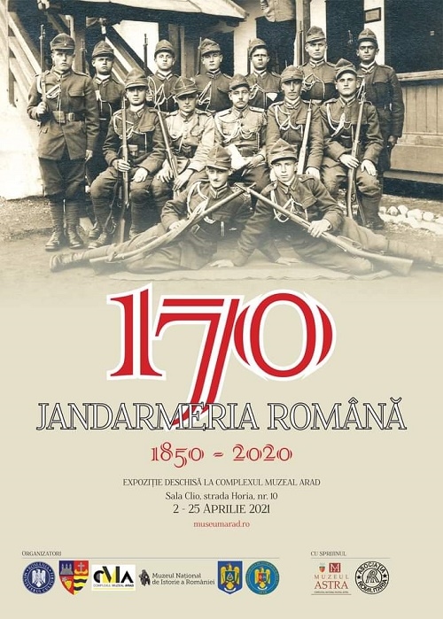 Vernisată la Muzeul Olteniei din Craiova, expoziția „Jandarmeria Română 1850 – 2020” va va putea fi vizitată pana pe 5 iunie