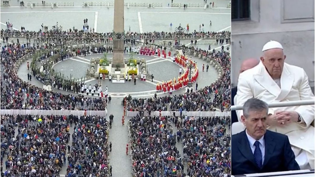 Papa Francisc a oficiat, astăzi, slujba din Duminica Floriilor (corespondență de la Roma)