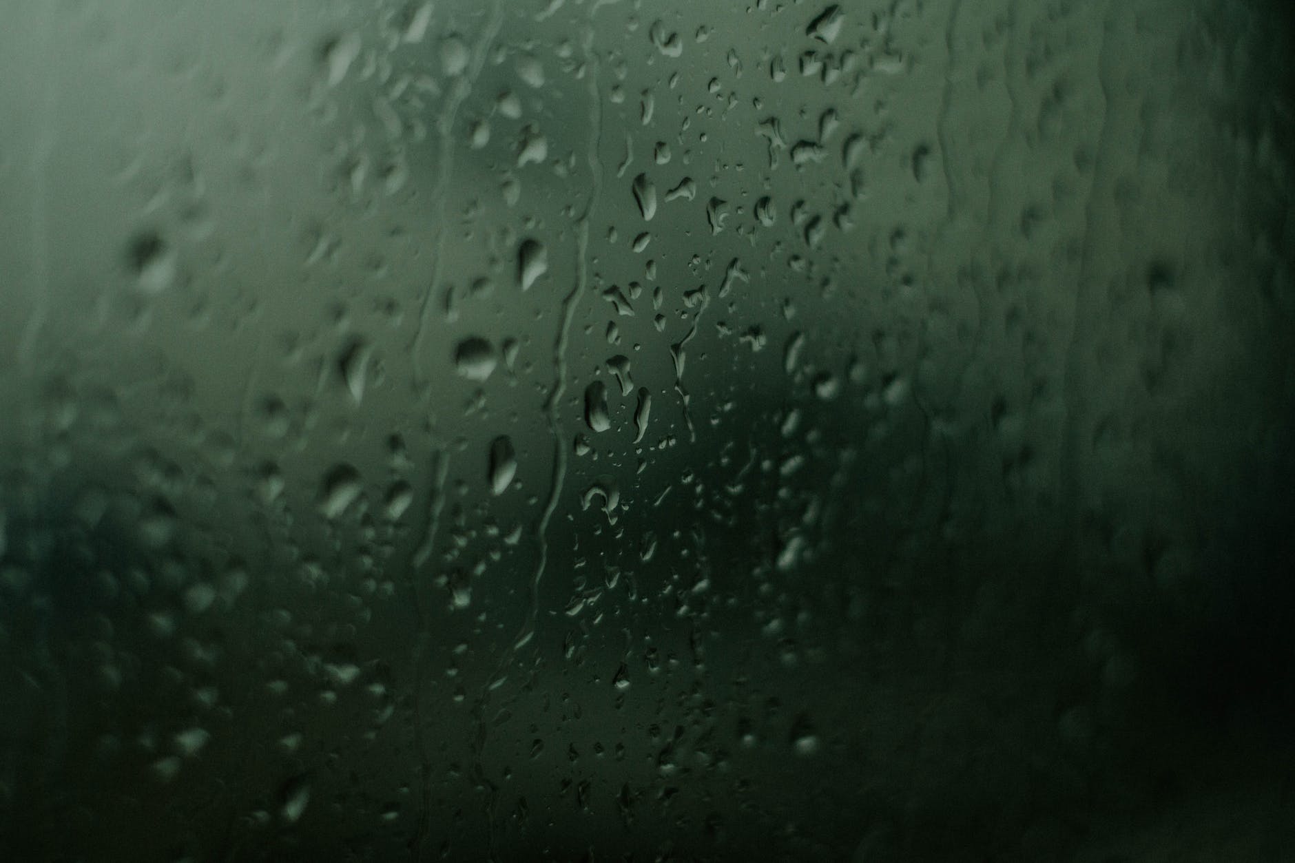 water droplets on glass window