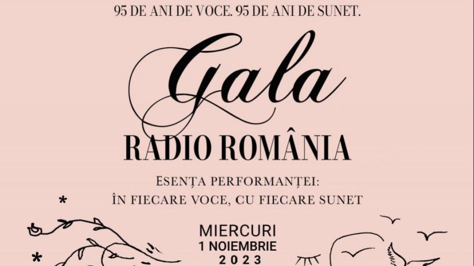 1 noiembrie: Gala Radio România – 95 de ani de existență