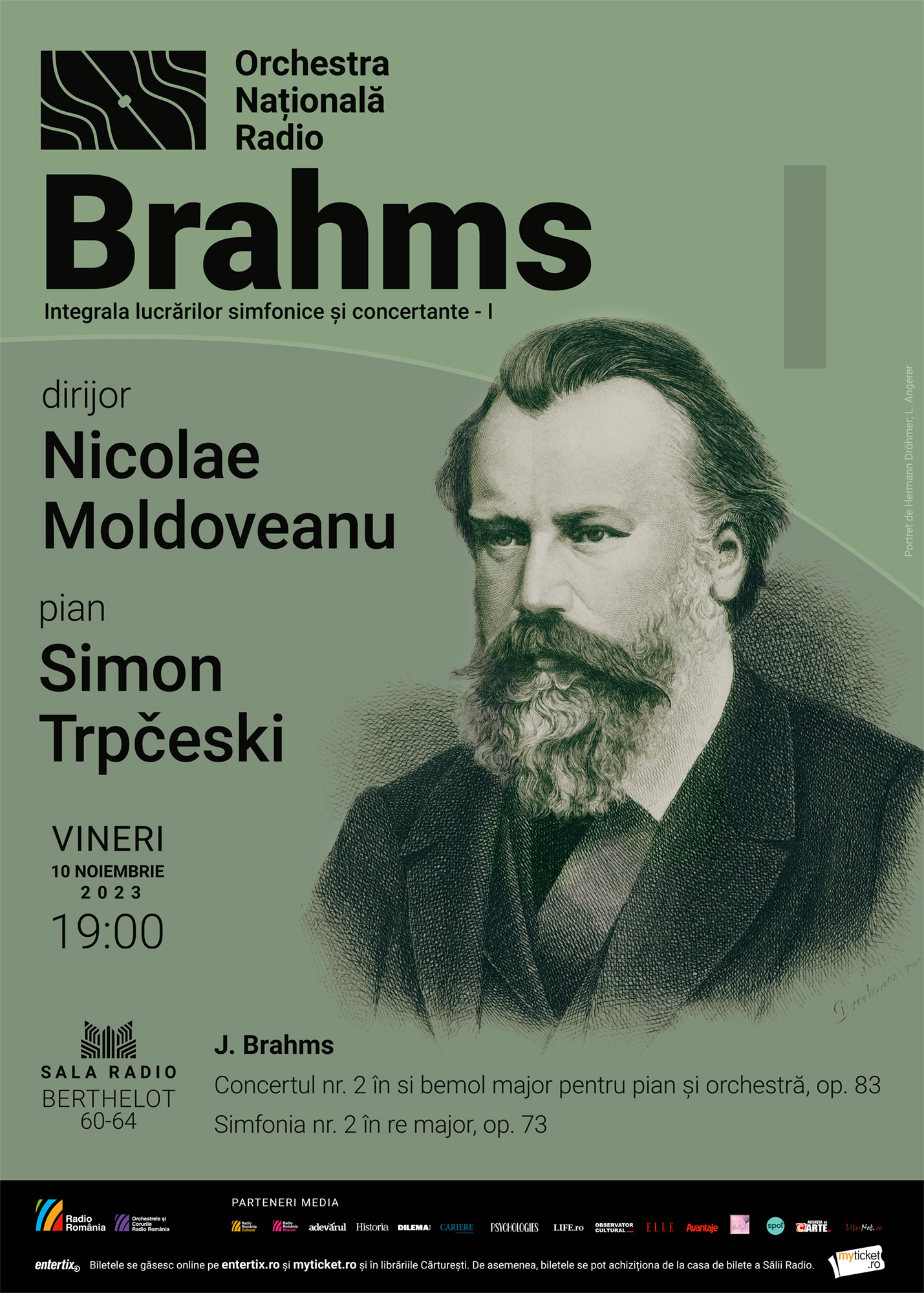 Brahms 190: Integrala lucrărilor simfonice și concertante, la Sala Radio