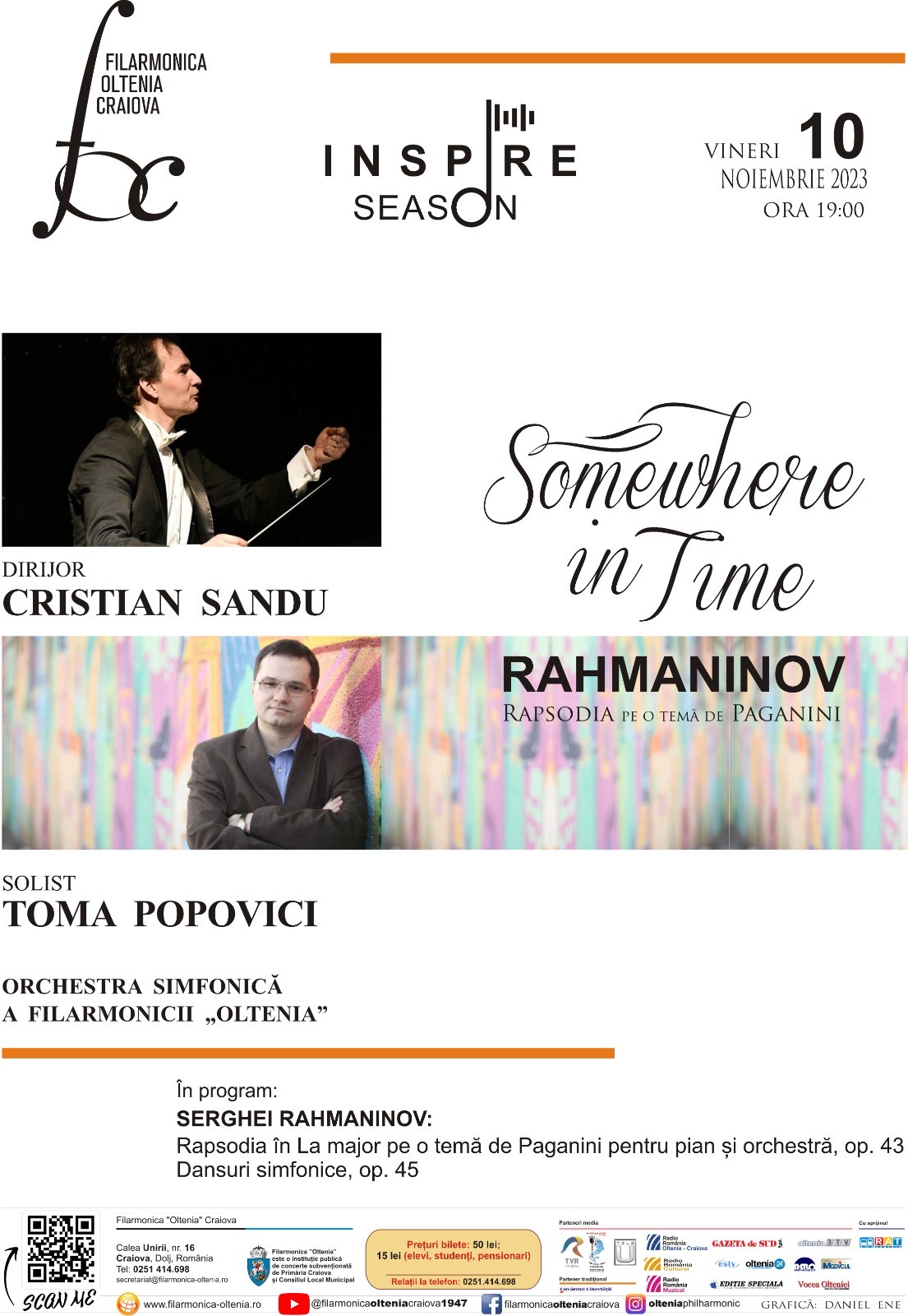 Somewhere in Time – Concert Rahmaninov la Filarmonica “Oltenia”