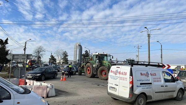 Protest spontan al agricultorilor în vama Bechet, județul Dolj