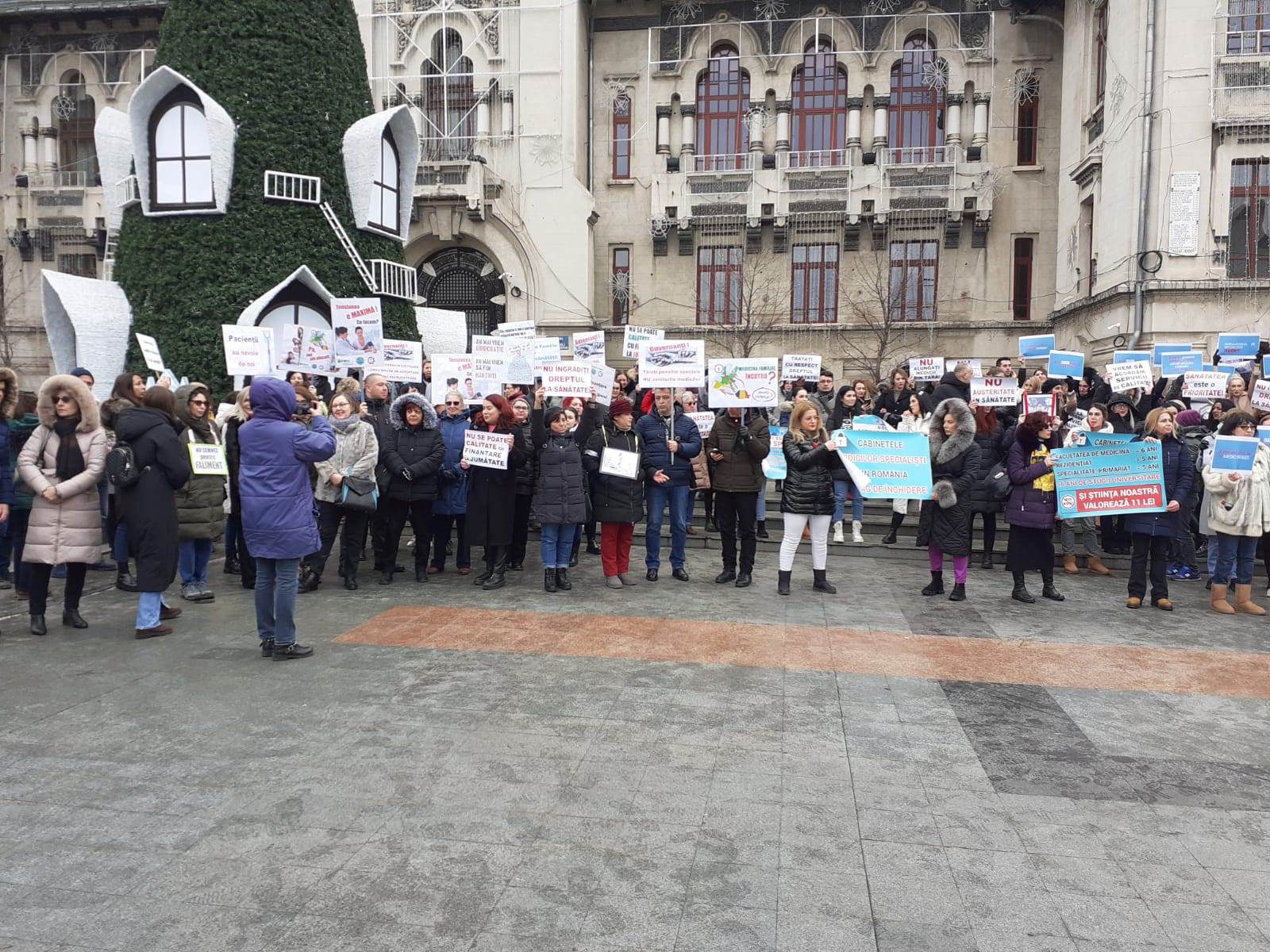 Craiova: Protestul medicilor de familie şi al celor din Ambulatoriu