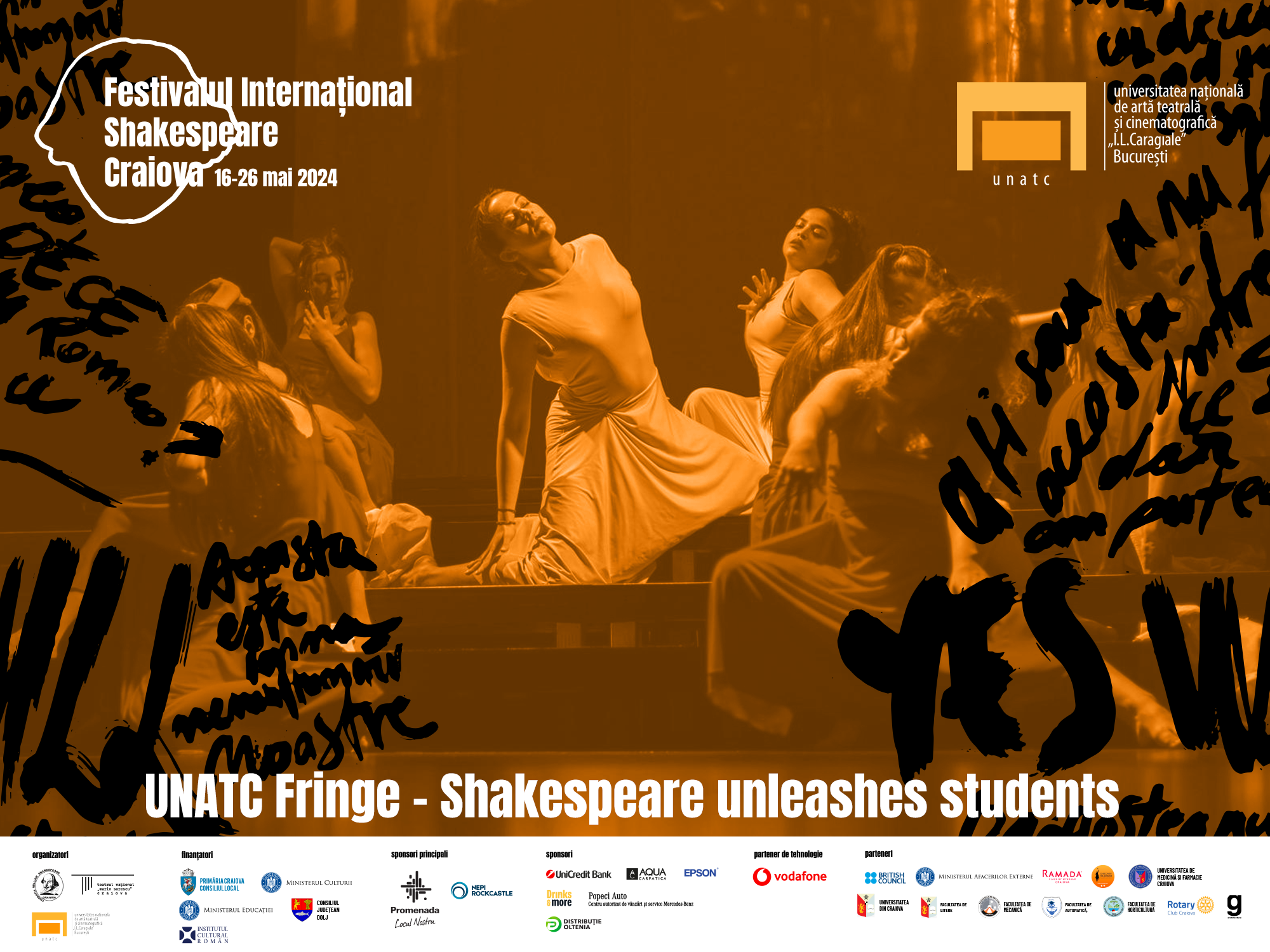 Universitatea Națională de Artă Teatrală și Cinematografică „I.L. Caragiale” București este co-organizator în Festivalul Internațional Shakespeare 2024, ediția a XIV-a (16 – 26 mai)