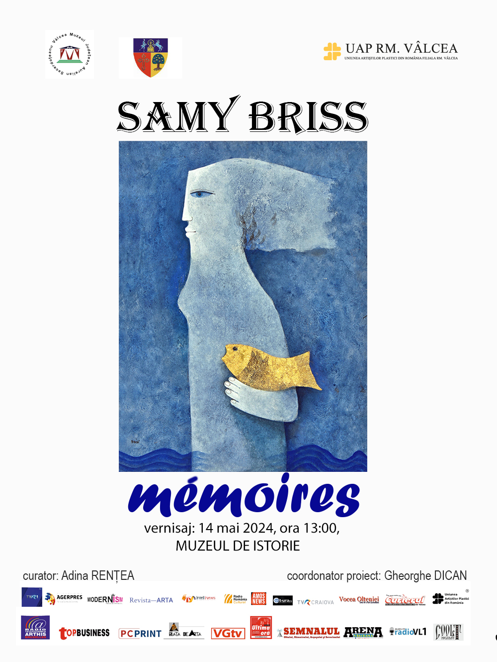 „MEMOIRES”   – primul solo show al artistului  Samy Briss, la Râmnicu Vâlcea –