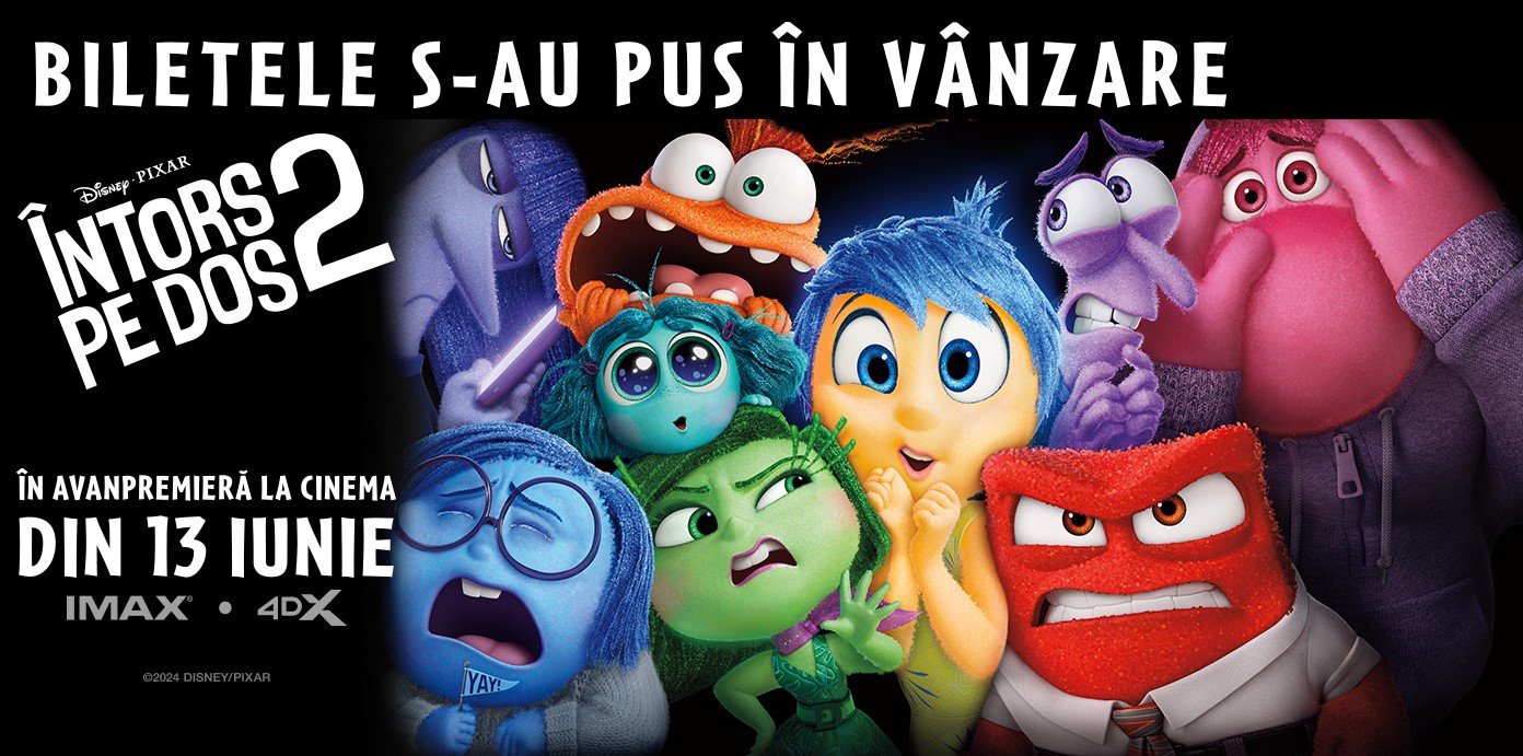 Din iunie, pe marile ecrane, ”Inside Out 2” 