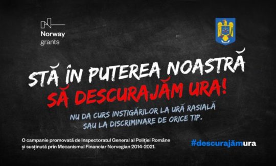 Campanie de combatere a infracţiunilor generate de discriminarea pe criterii de rasă