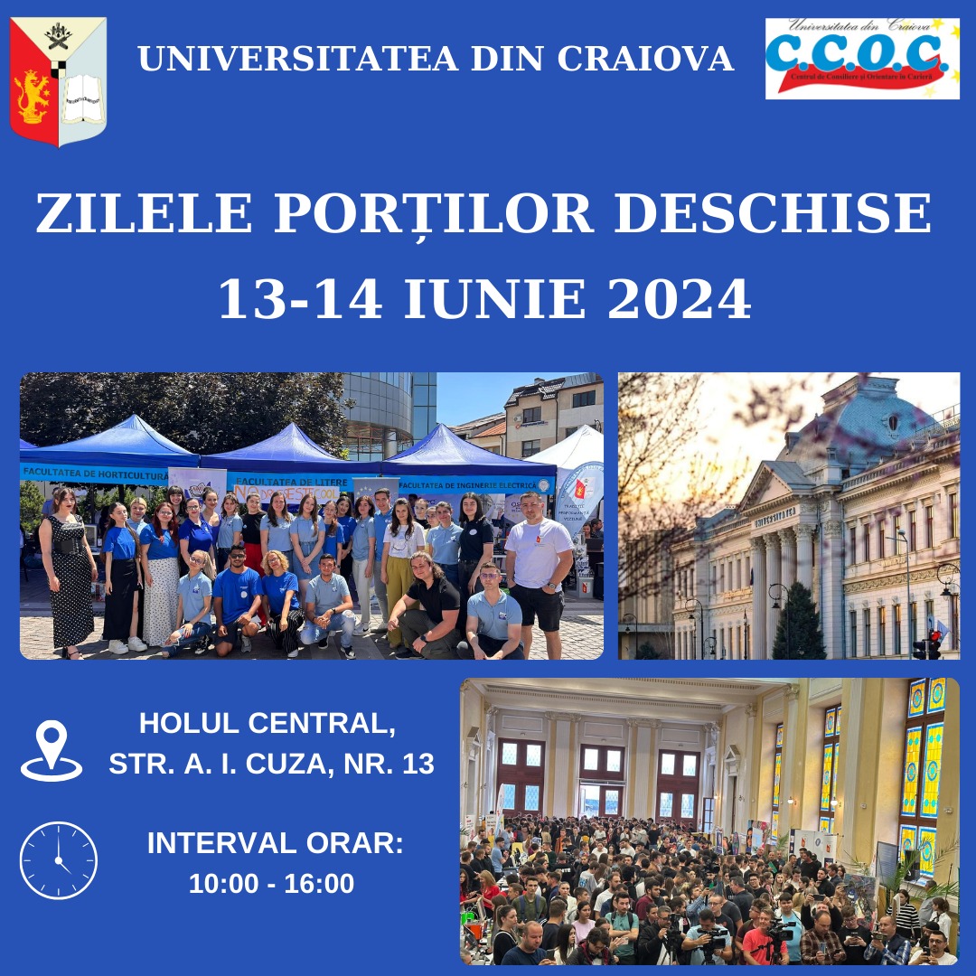 Zilele porților deschise la Universitatea din Craiova