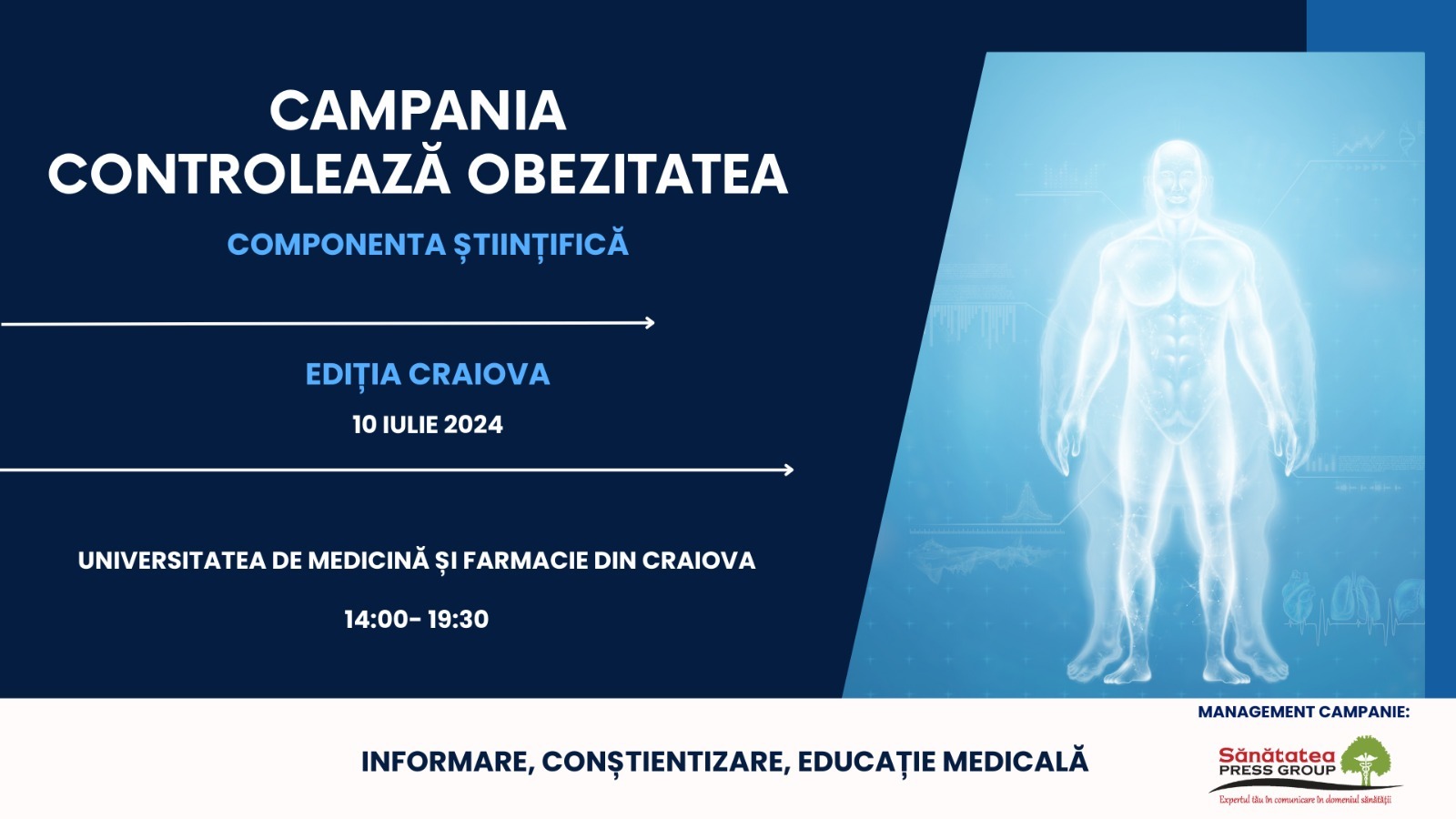 UMF Craiova găzduiește conferința de presă „Obezitatea – problemă de sănătate publică”