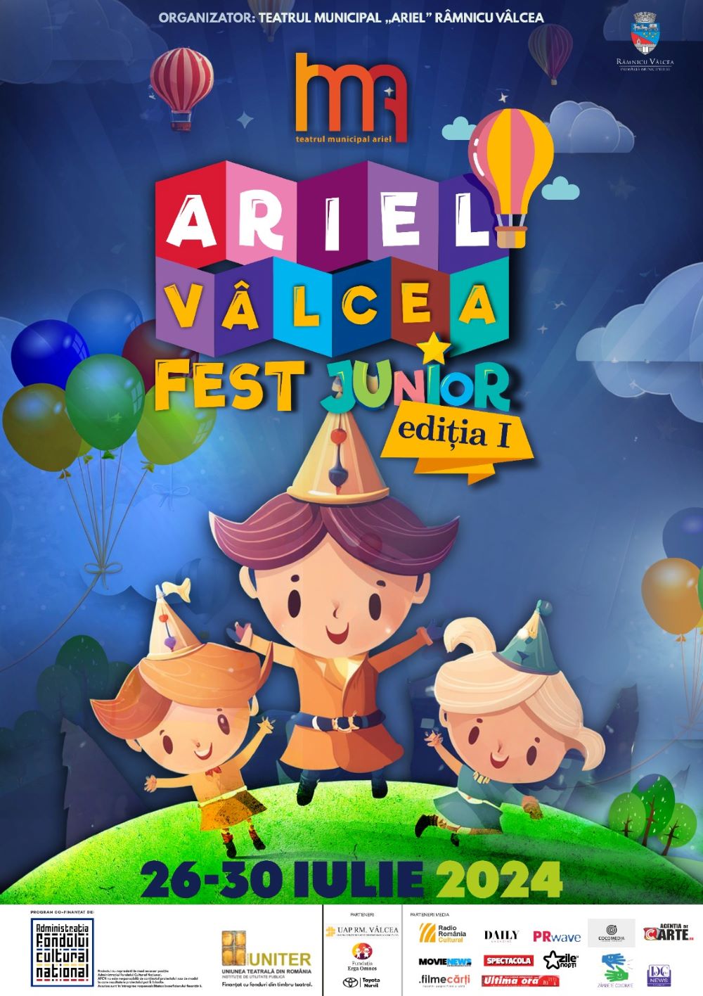 S-a încheiat festivalul plin de culoare Ariel Vâlcea Fest Junior: sute de copii s-au bucurat de 5 zile de evenimente dedicate lor, cu acces gratuit!