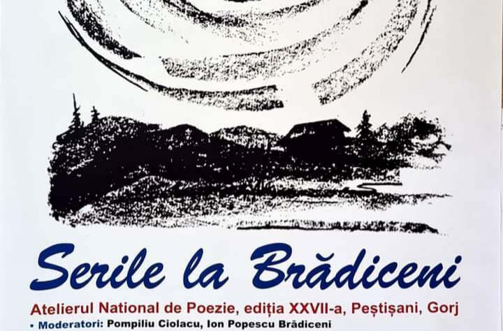 Atelierul Național de Poezie și Critica Poeziei „Serile la Brădiceni” va avea loc săptămâna aceasta