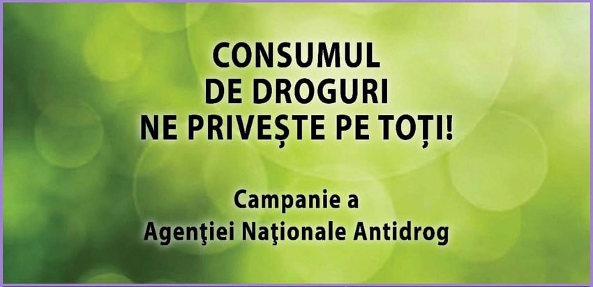 Campania națională de prevenire „Consumul de droguri ne privește pe toți” continuă și în anul școlar 2024-2025