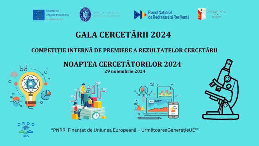 Universitatea din Craiova organizează „Noaptea Cercetătorilor 2024”