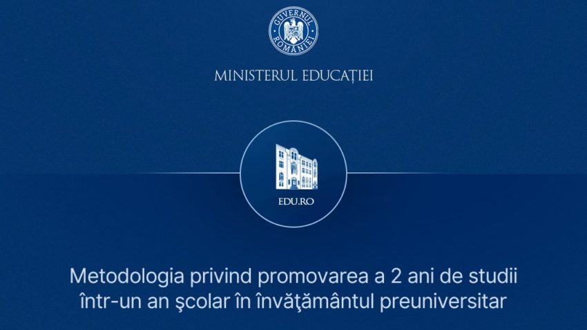 Elevii pot promova într-un an, doi ani de studiu