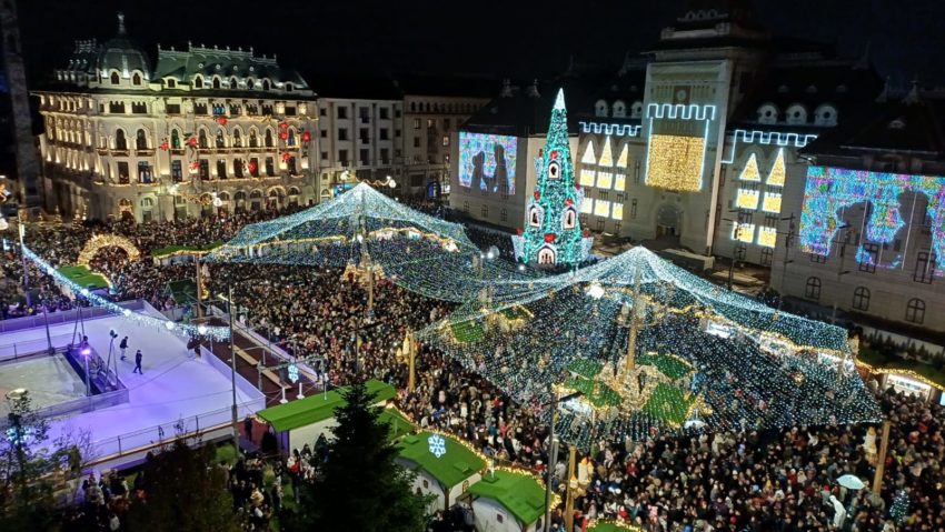 Craiova: peste două sute de mii de vizitatori în weekend, la Târgul de Crăciun