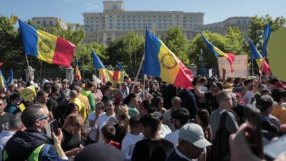 Incidente la protestul AUR, din Capitală