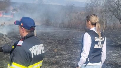 Gorj: verificări privind incendierea vegetației